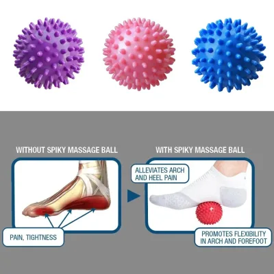 Balle de massage en PVC à picots, 7 cm – image 3