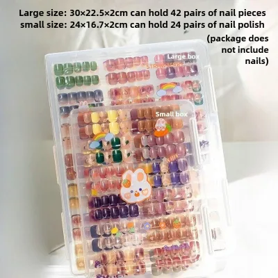 Boîte de rangement transparente pour faux ongles – image 2