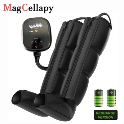 Bottes de massage à compression d'air noires