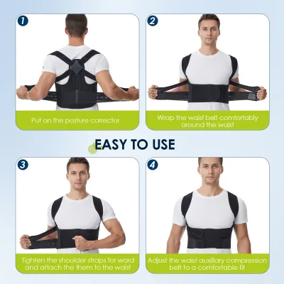 Ceinture correctrice de posture dorsale en X – image 3
