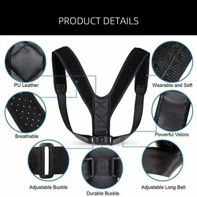 Ceinture de posture dorsale unisexe, respirante – image 3