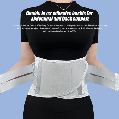 Ceinture de soutien lombaire grise, tailles M à XXL – image 3