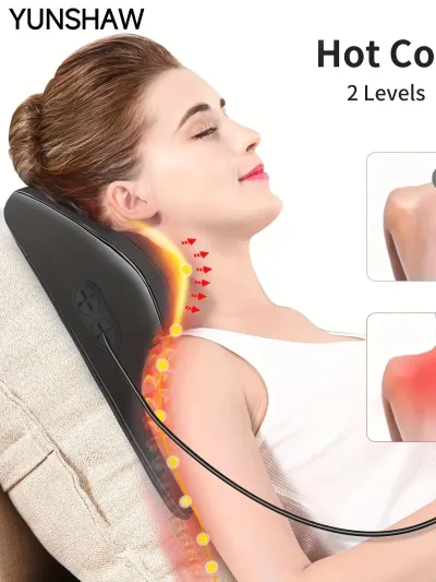 Coussin de massage shiatsu chauffant nuque et dos