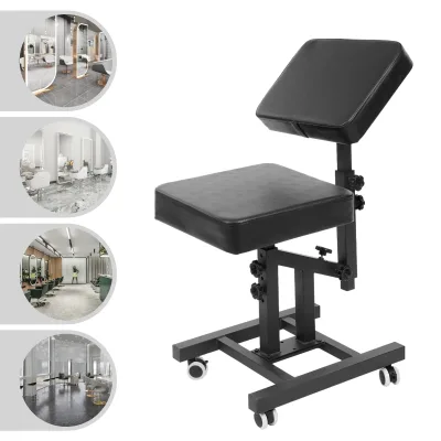 Fauteuil de tatouage réglable en métal et PU