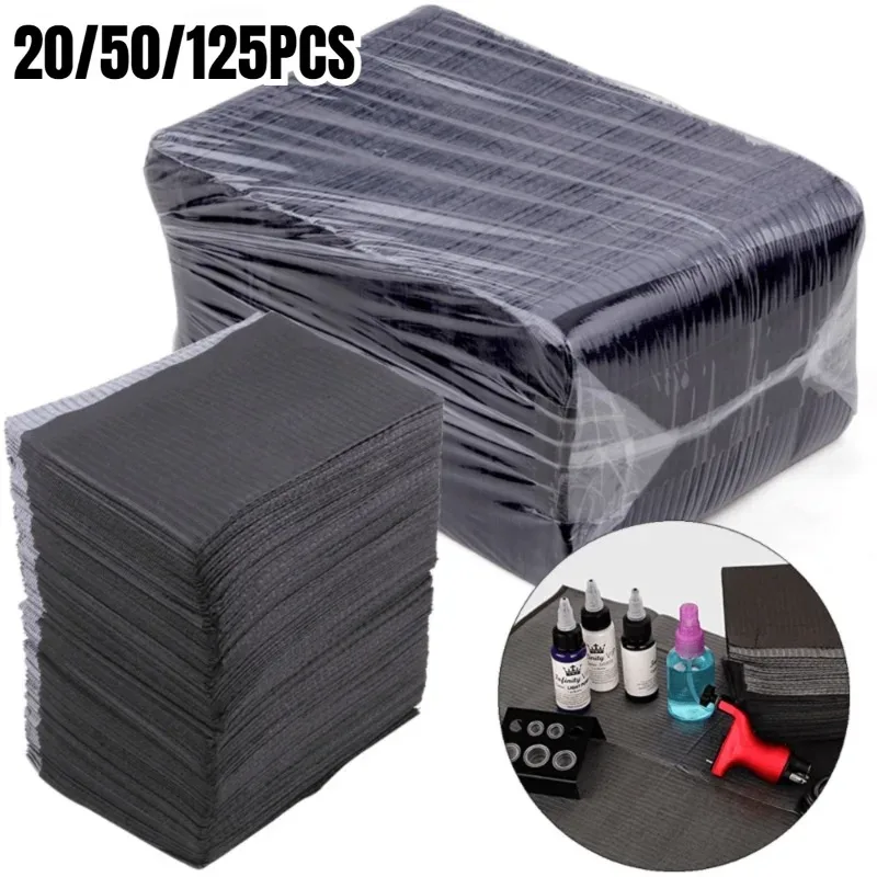 Housse de table noire jetable pour tatouage