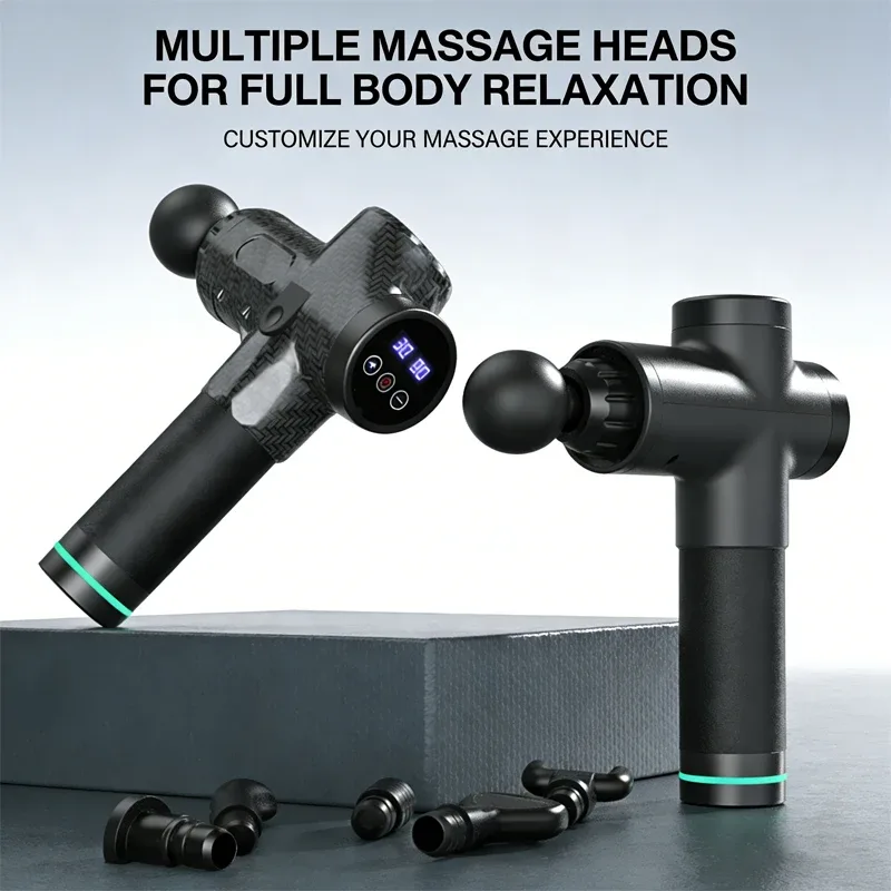 Pistolet de massage électrique à 6 têtes