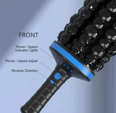 Rouleau de massage électrique noir rechargeable – image 3