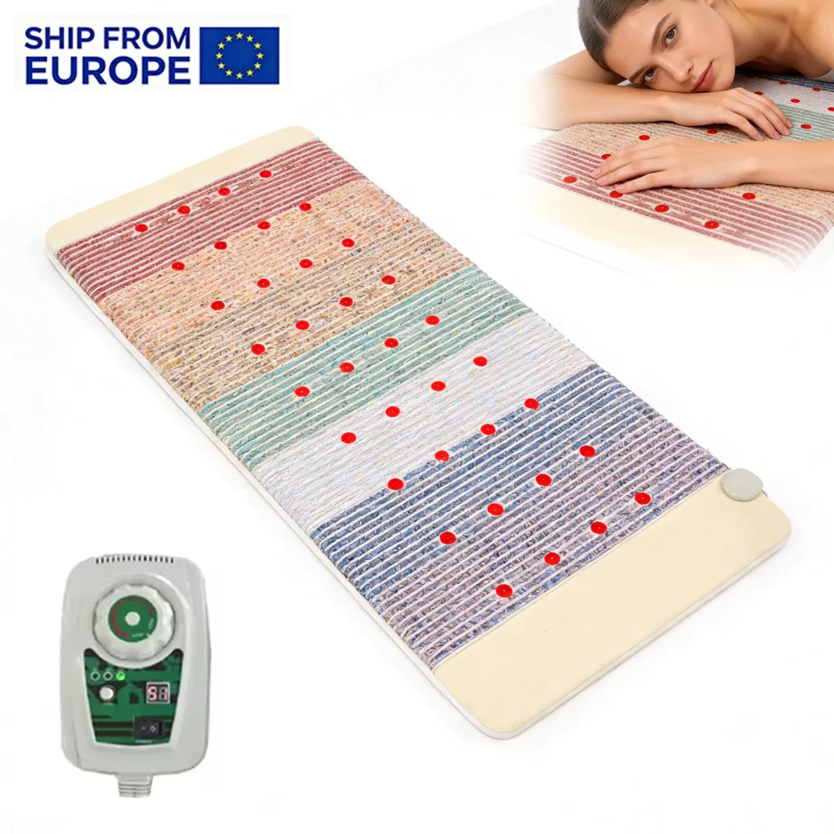 Tapis chauffant infrarouge lointain blanc